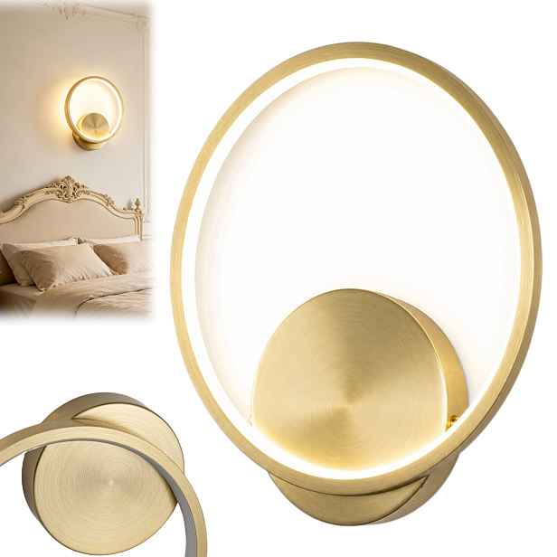 Nástěnná lampa Zlatá Moderní Ring pro Ložnice Led 4000K 10W