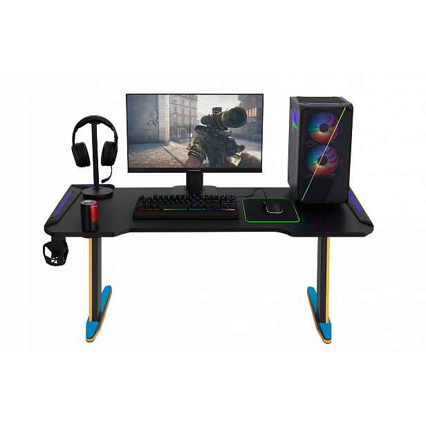 Herní stůl pro hráče s Rgb Led podsvícením 120x60