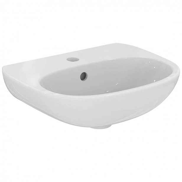 Ideal Standard Tesi - Umývátko 45x36 cm, s přepadem, s otvorem pro baterii, bílá T352401