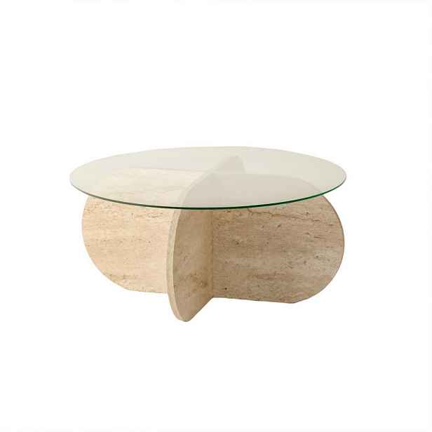 Konferenční stolek Bubble Travertine