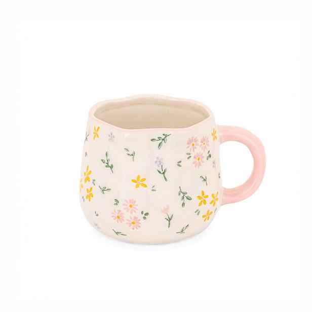 Krémový hrnek z kameniny 375 ml Ditsy – Sass & Belle
