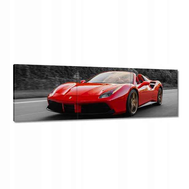 Obrazy 120x40 Červené Ferrari Fura