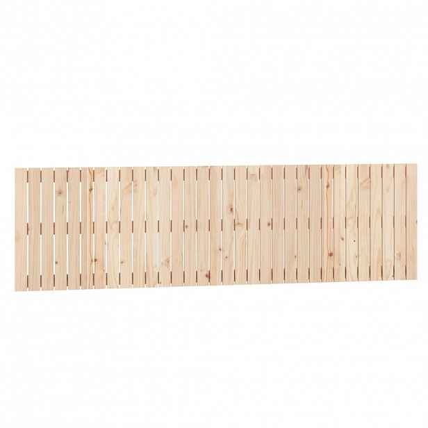 vidaXL Nástěnné čelo postele 204 x 3 x 60 cm masivní borové dřevo