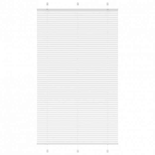 vidaXL Plisovaná roleta bílá 115x200cm Šířka látky 114,4cm Polyester