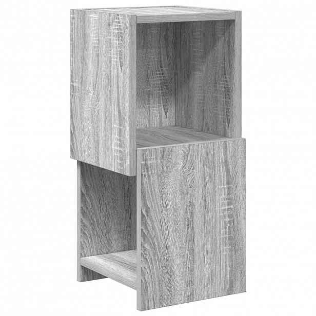 vidaXL Rohová skříňka 25,5x25x55cm Kompozitní dřevo Šedá Sonoma