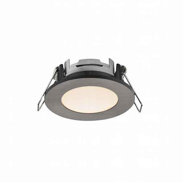 Zápustné svítidlo Kulaté Stropní Svítidlo Led IP65 4.5W Leonis Stříbrné Moderní Nordlux