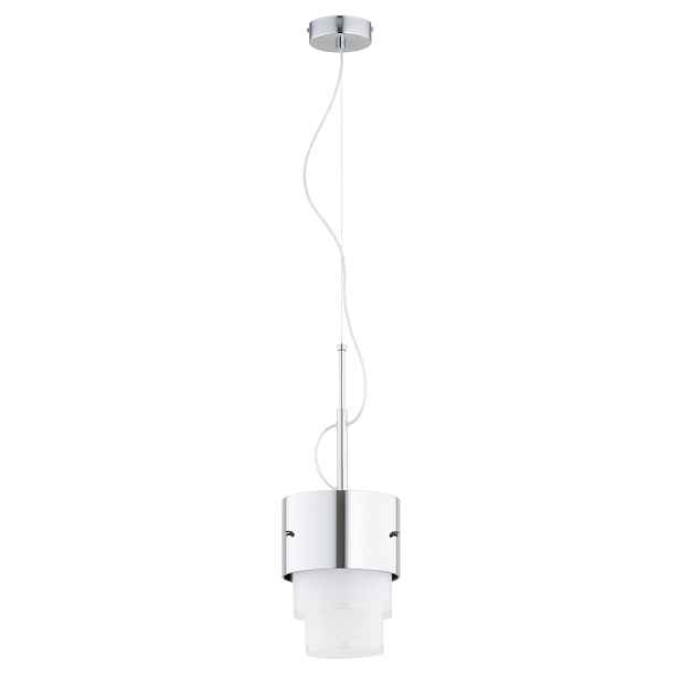 Alfa Tri-star závěsná lampa bílo-stříbrná, trojité stínidlo E27 15W