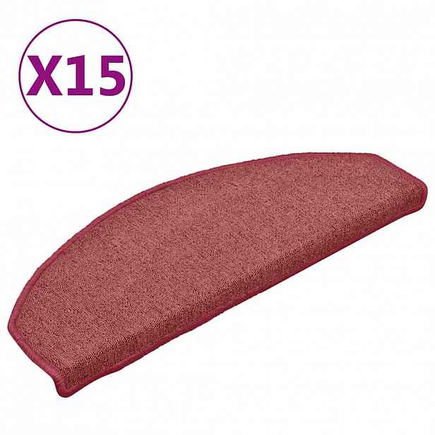 vidaXL Rohožky na schody 15 ks 65 x 24 x 4 cm Non-Slip