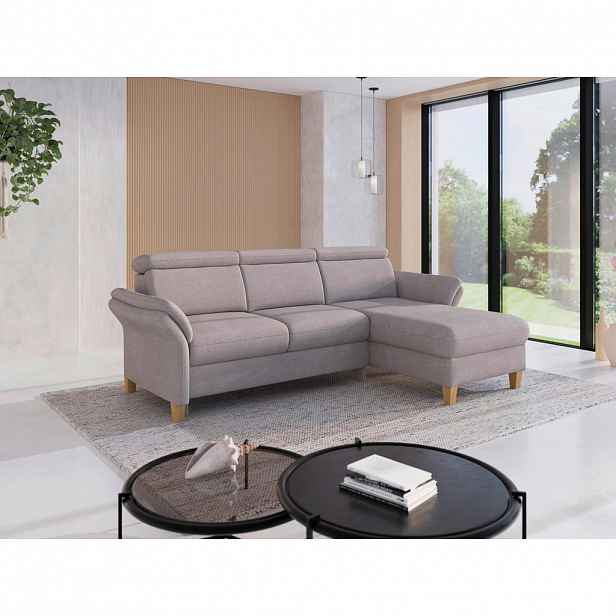 Sit & More ROHOVÁ SEDAČKA, textil, barvy stříbra