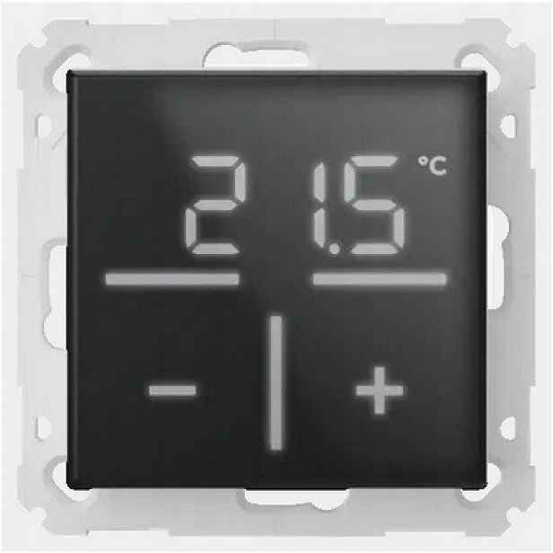 Homematic Ip Skleněný nástěnný termostat, černý HmIP-WGT-A