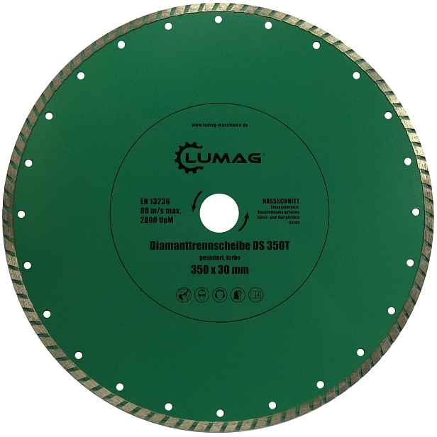 Kotouč řezný diamantový Lumag DS350T 350×30 mm