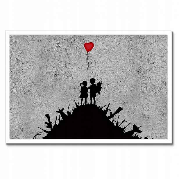 Plakáty v rámu 60x40 Banksy s nejnovějšími motivy