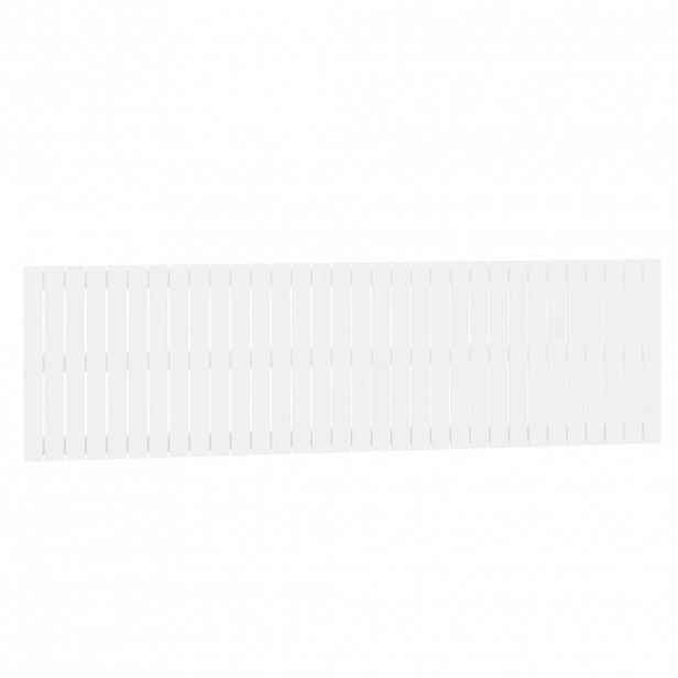vidaXL Nástěnné čelo postele bílé 204 x 3 x 60 cm masivní borové dřevo