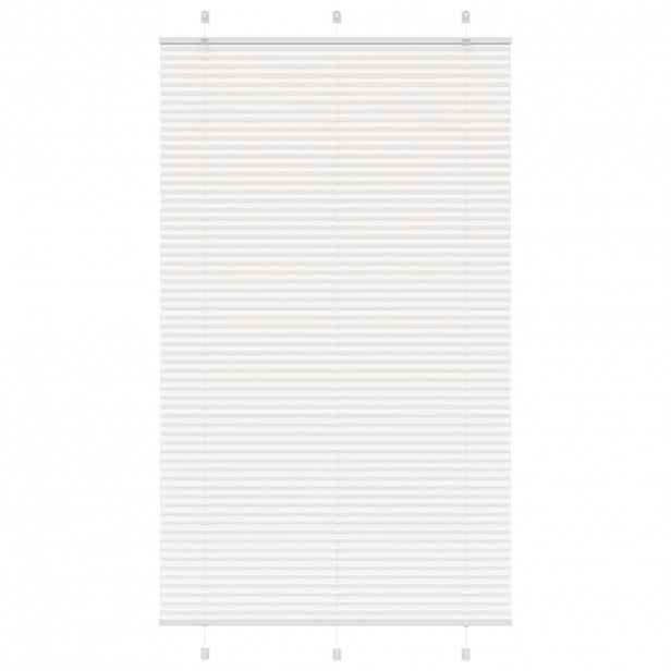 vidaXL Plisovaná roleta bílá 120x200cm Šířka látky 119,4cm Polyester