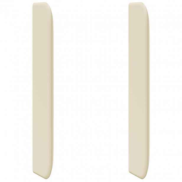 vidaXL Uši čela postele Krémová 80 x 16 x 4 cm PVC