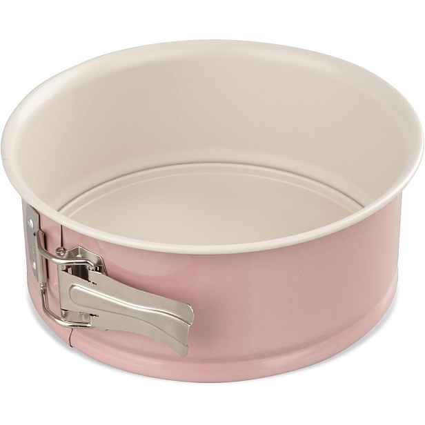 Forma o průměru 18 cm, forma na dort, kulatá forma na pečení, růžová