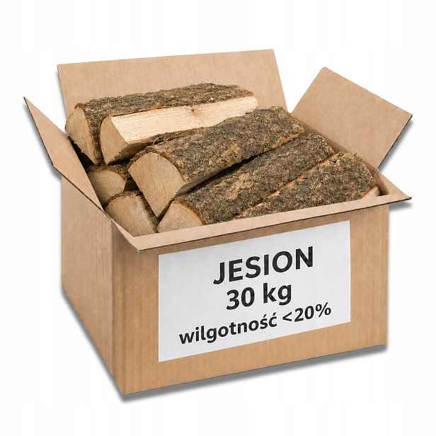 Krbové dřevo Jasan 30 kg sušené komorově <20% 30-35 cm Premium