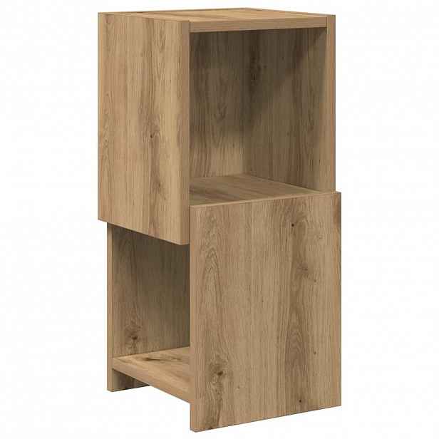 vidaXL Rohová skříňka 25,5x25x55cm Kompozitní dřevo Artisanový dub