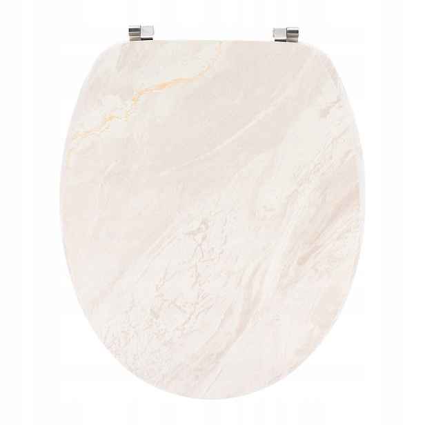 Wc sedátko Marble béžový mramor do koupelny dekorativní, módní