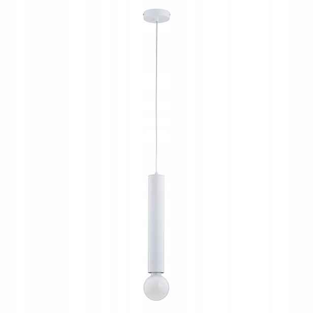 Závěsná lampa Alfa Twister bílá tuba 1xE27 kov IP20 95 cm