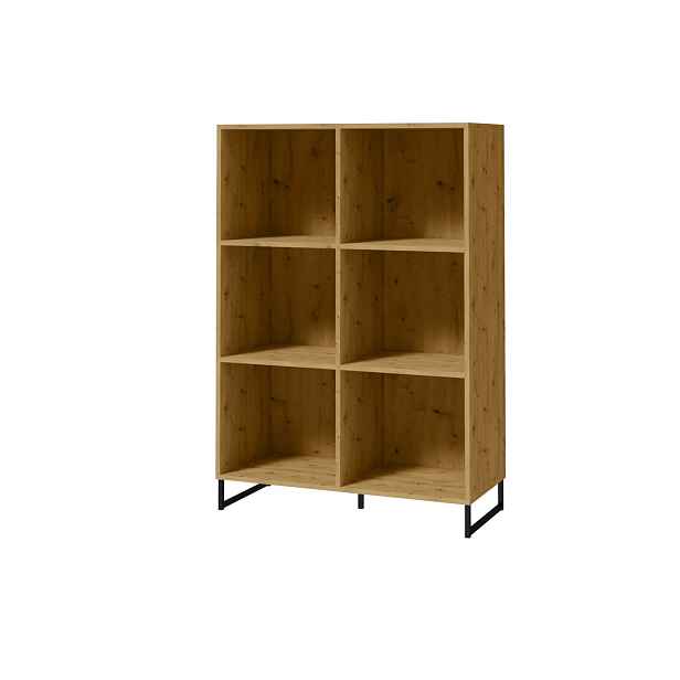 ADRK Regál Ariana 80 cm černý/dub Artisan
