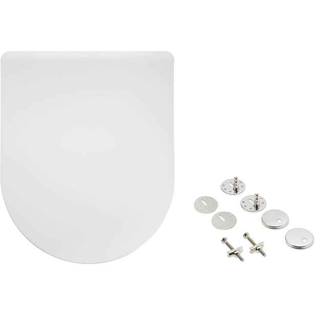 Amazon Basics Wc sedátko Tvar D Urea mat 36,5x43 cm bílá