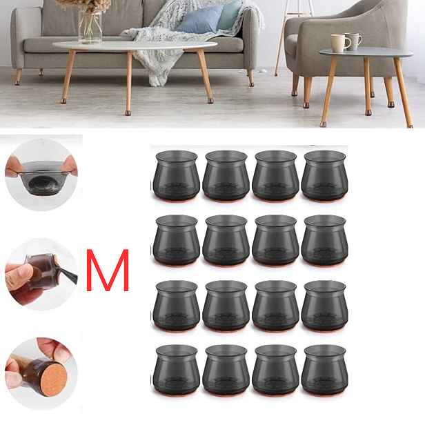 CMP Paris Ochranné silikonové podložky - návleky na nábytek M - 3,2 x 3,3 cm, 16ks
