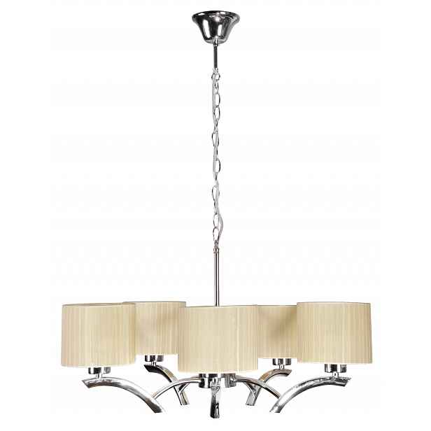 Lustr krémovo-chromový 5XE27 Draga Candellux