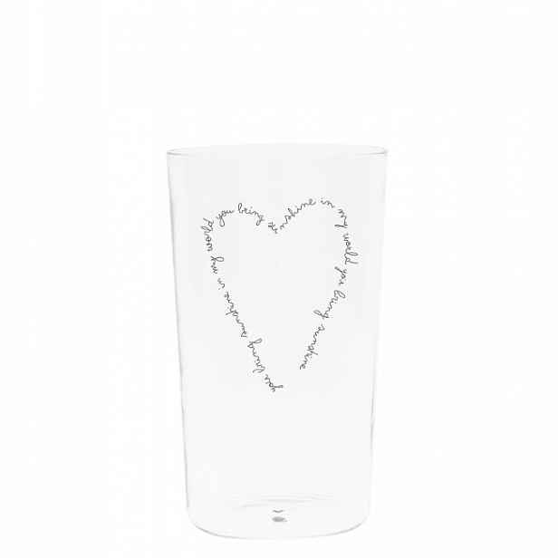 Sklenice Hrnek na Na Čaj Kávu Heart Sunshine Bastion Collections
