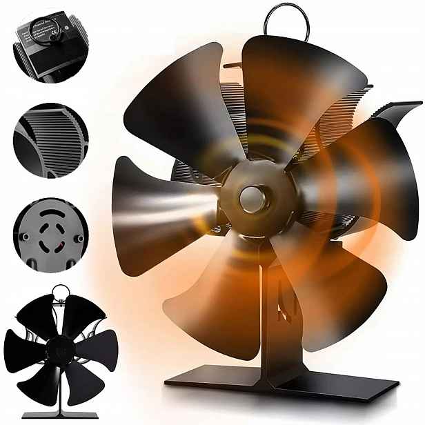 Teplovzdušný Krbový Ventilátor, Termoelektrický Větráček, Odolný