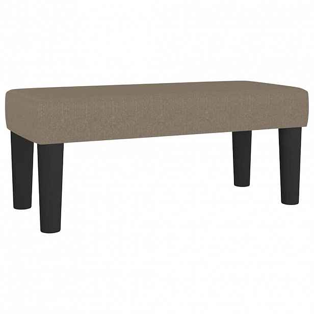 vidaXL Lavice taupe 70 x 30 x 30 cm textil