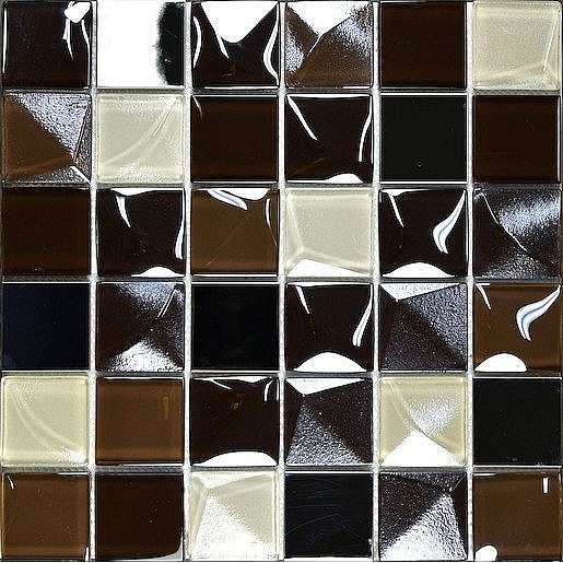 Mozaika Kubic chocolate 30x30 cm mat / lesk KUBICCHO