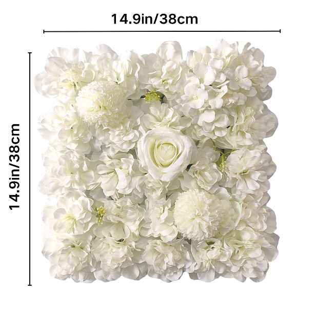 TEMU 4 ks bílé 14,96x14,96 palcové dekorace na svatební ceremonii s romantickou atmosférou, vhodné pro nákupní centra, svatby, narozeninové oslavy a