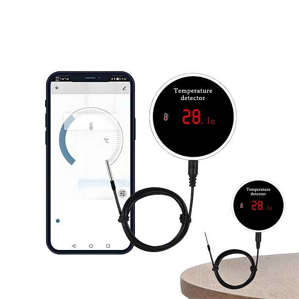 Smart WiFi teploměr s vodotěsnou sondou Snímač teploty