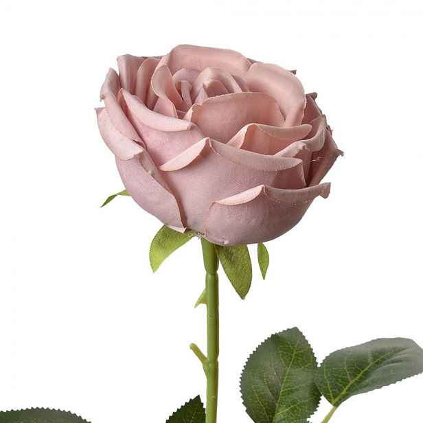 Dekorace umělá květina fialková růže Rose Purple - 9*9*61 cm Clayre & Eef