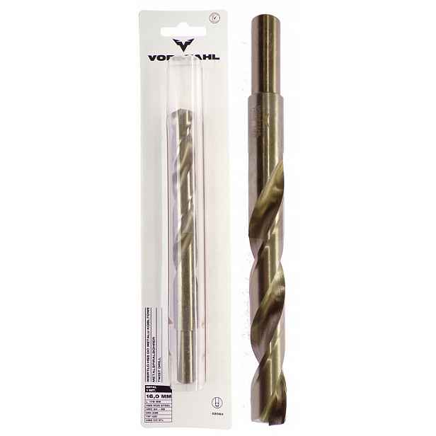 Vrták Do Kovu 16 MM Kobaltový Hss-e HSS-Co Zatočený 16 MM Inox FI16