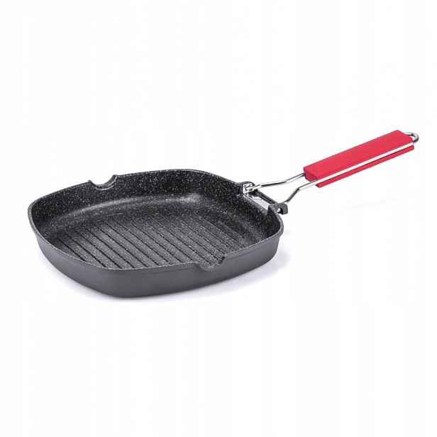 Grilovací pánev Moneta 24 cm, skládací rukojeť, indukční