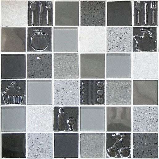 Mozaika Kitchen gris 30x30 cm mat / lesk KITCHENGR