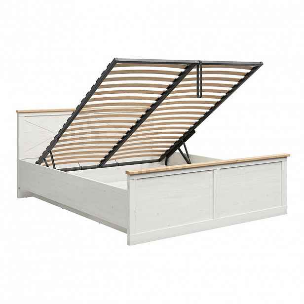 Petits-meubles BOXSPRING POSTEL 180/200 Victoria Bílá a dřevo