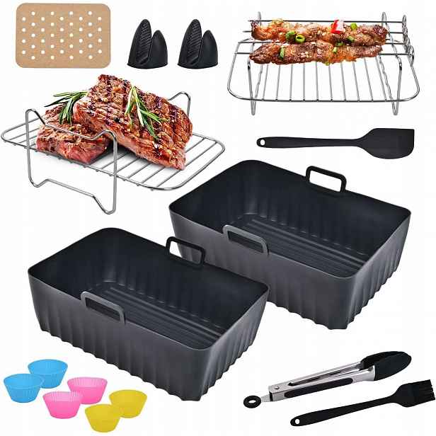 Silikonové formy pro beztukovou fritézu Ninja Foodi 7.6L 9.5L Set