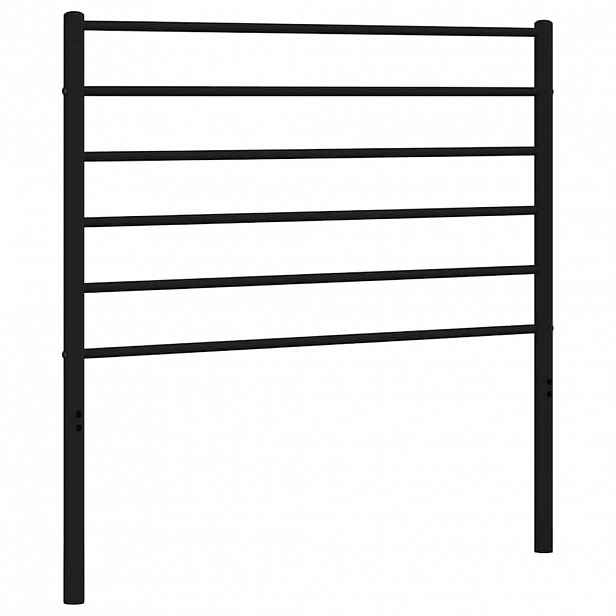 vidaXL Kovové náhradní čelo postele černé 100 cm