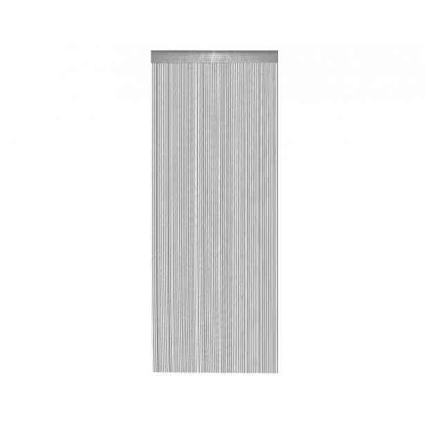 Provázkový závěs/záclona Hammer 90x245 cm, stříbrná
