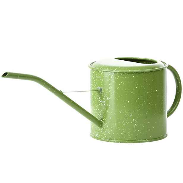 Esschert Design Kovová konev GREEN 1,35 L zelená