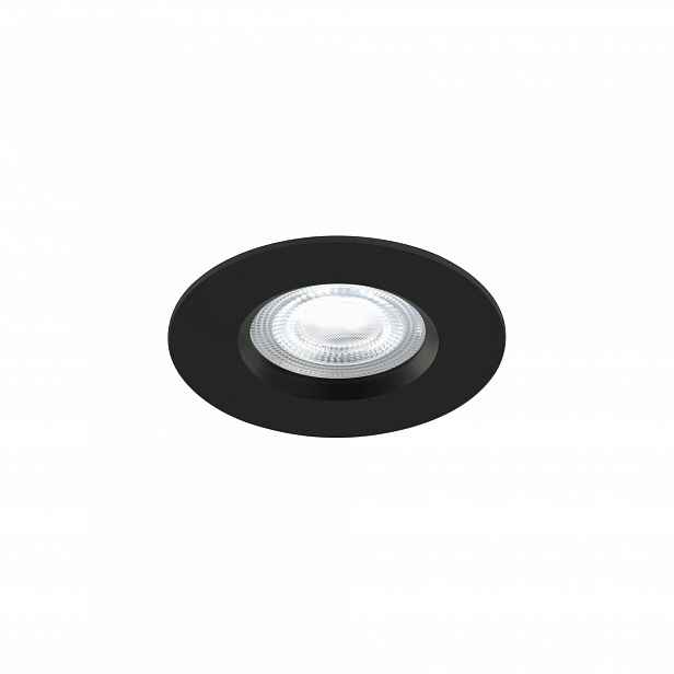 Led zapuštěné očko černé koupelnové IP65 stmívatelné Cct 4.7W Nordlux