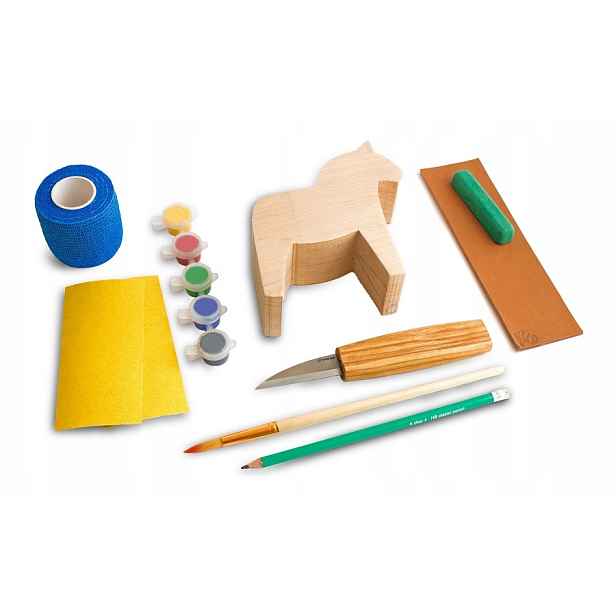 Sada na vyřezávání Beavercraft koník nůž DIY02