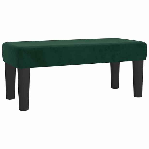 vidaXL Lavice tmavě zelená 70 x 30 x 30 cm samet