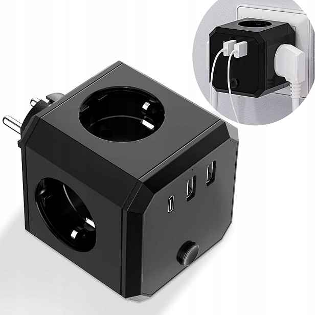 Zásuvková lišta Rozbočka s Usb porty
