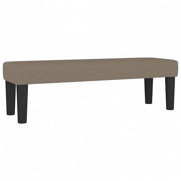 vidaXL Lavice taupe 100x30x30 cm textil