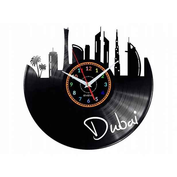 Dubaj Dárek Originální dekorace do domu, hodiny z vinylové desky