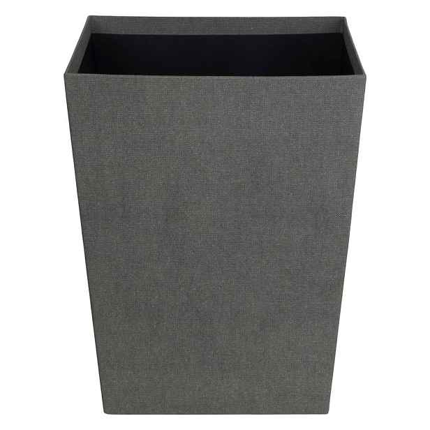 Šedý kancelářský odpadkový koš Sofia Canvas Paper Laminate – Bigso